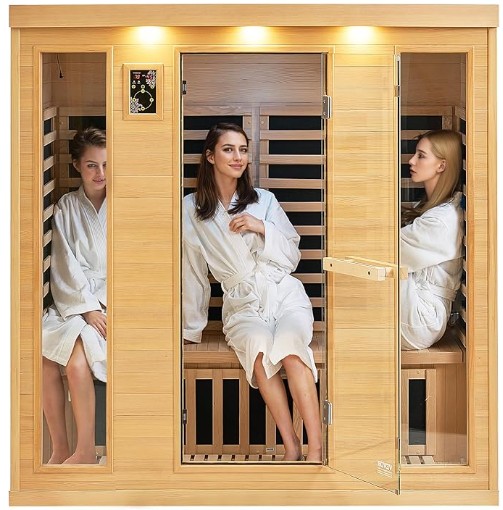 Infračervená sauna v infračerveném prostoru pro 4 osoby